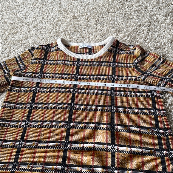 Zara Multicolor Plaid Women Dress Size Medium - Picture 4 of 8